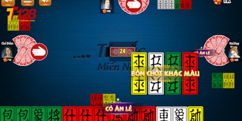Bài tứ sắc sử dụng bộ bài riêng gồm 112 lá